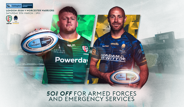 Worcester ticket discount for Armed Forces & Emergency Services